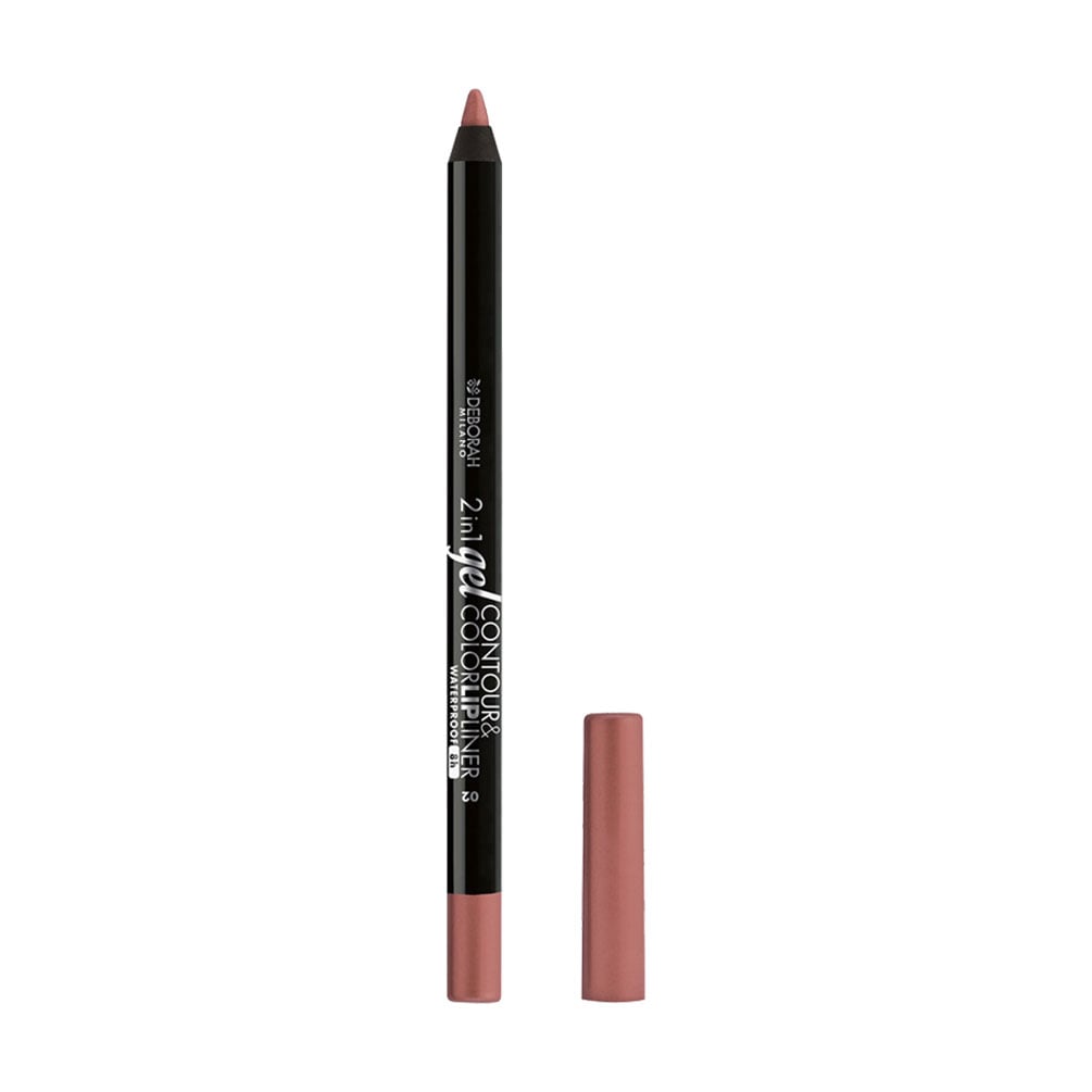 Олівець для губ Deborah 2in1 Gel Contour &amp; Color Lip Liner 02 Nude Brown, 1.3 г